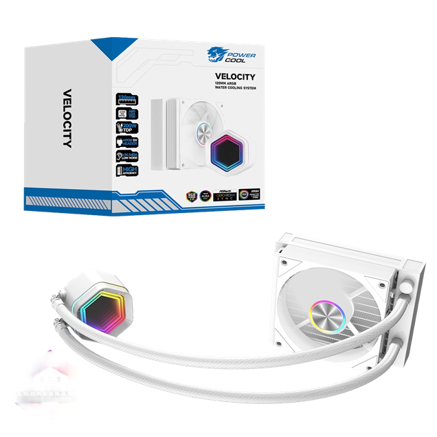 Powercool Velocity 120mm Watercooler White